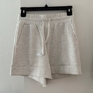 Varley Light Gray Women's Athletic Shorts. Top sold separately